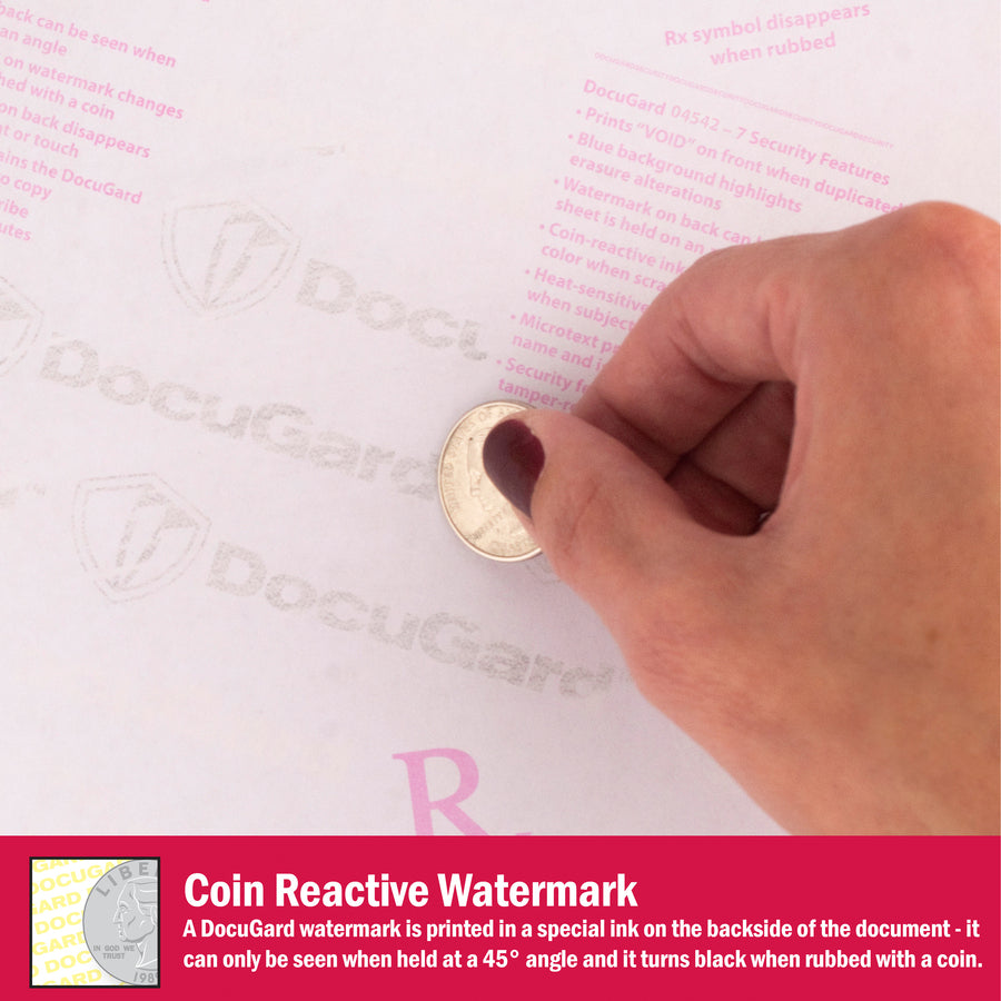 DocuGard Advanced Medical Security Paper - Letter - 8 1/2" x 11" - 24 lb Basis Weight - Tamper Resistant, Erasure Protection, Watermarked, CMS Approved - Green - 500 / Ream