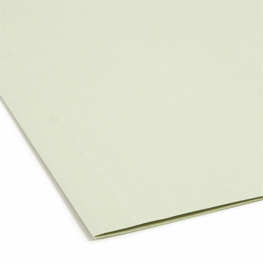 Smead FasTab 1/3 Tab Cut Letter Recycled Hanging Folder - 8 1/2" x 11" - 2" Expansion - Top Tab Location - Assorted Tab Position - 11 pt. - 2 Plys - Moss - Reinforced Tab - 10% Recycled - 20 / Box