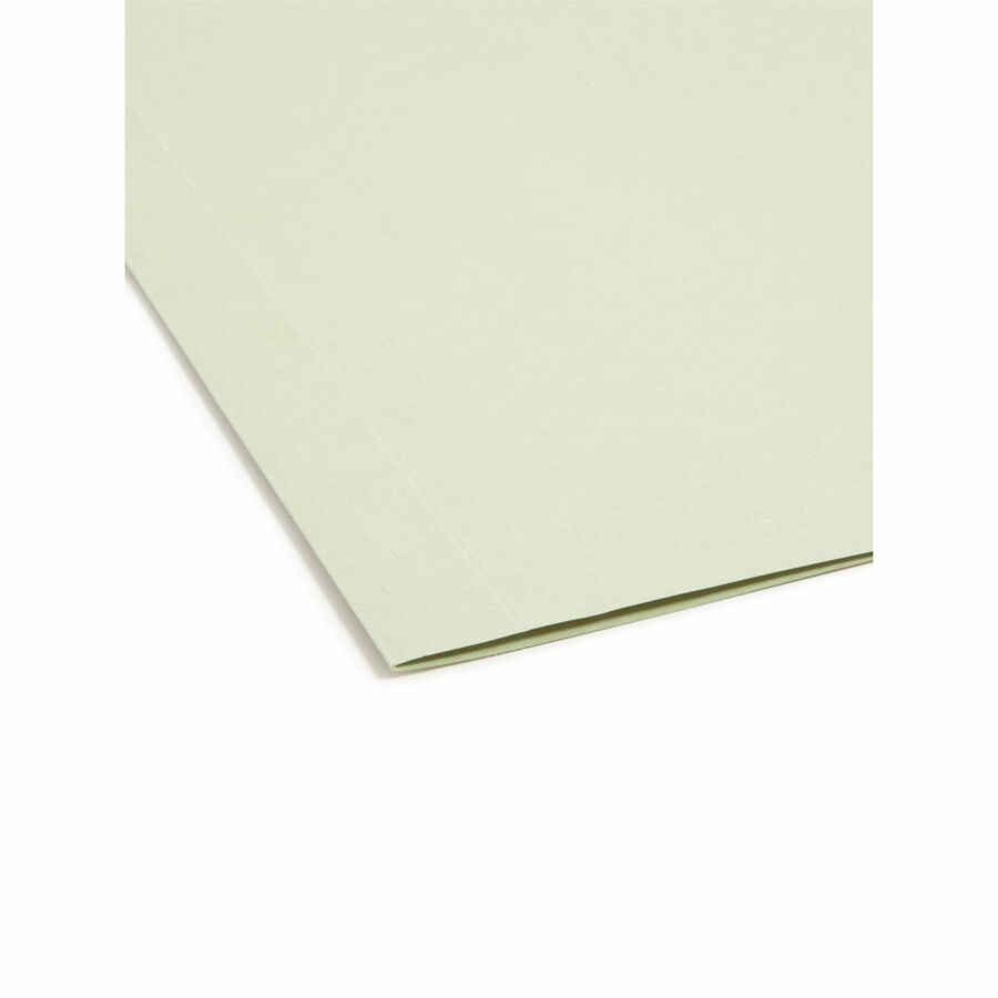 Smead FasTab 1/3 Tab Cut Letter Recycled Hanging Folder - 8 1/2" x 11" - 2" Expansion - Top Tab Location - Assorted Tab Position - 11 pt. - 2 Plys - Moss - Reinforced Tab - 10% Recycled - 20 / Box