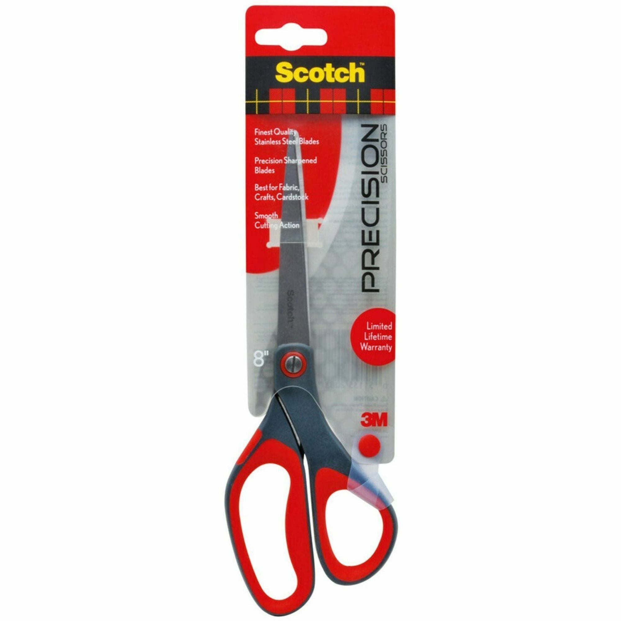 8" Overall Length - Left/Right - Stainless Steel - Red, Gray - 1 Each