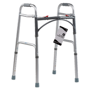 Adult Two Button Folding Walker, 32" - 39", 1/box