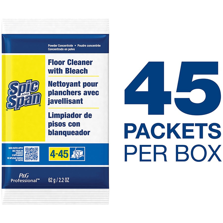 For Multipurpose - 2.20 oz (0.14 lb) - Recommended For: Grease Remover, Soil Remover - Deodorize, Phosphate-free, Heavy Duty - White - 45 / Carton