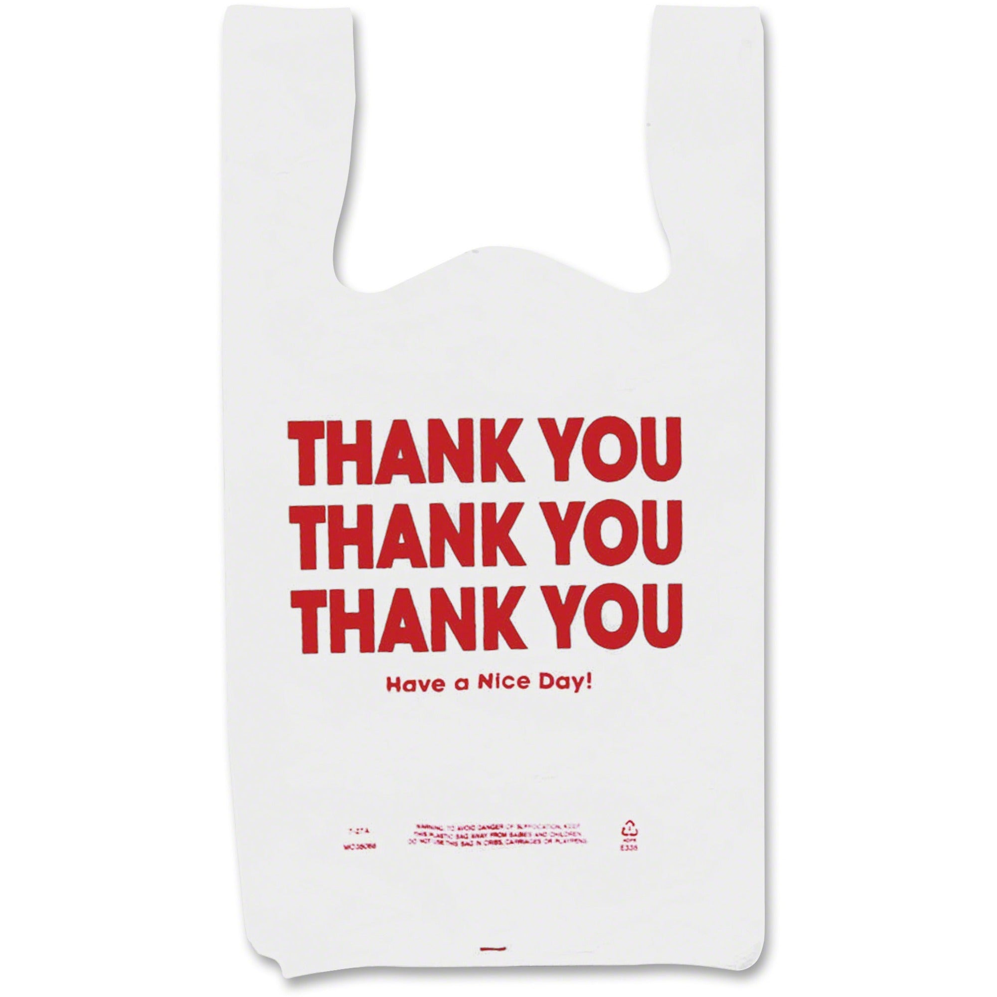 22" Length x 11" Width x 0.55 mil (14 Micron) Thickness - High Density - White - Plastic - 250 / Box