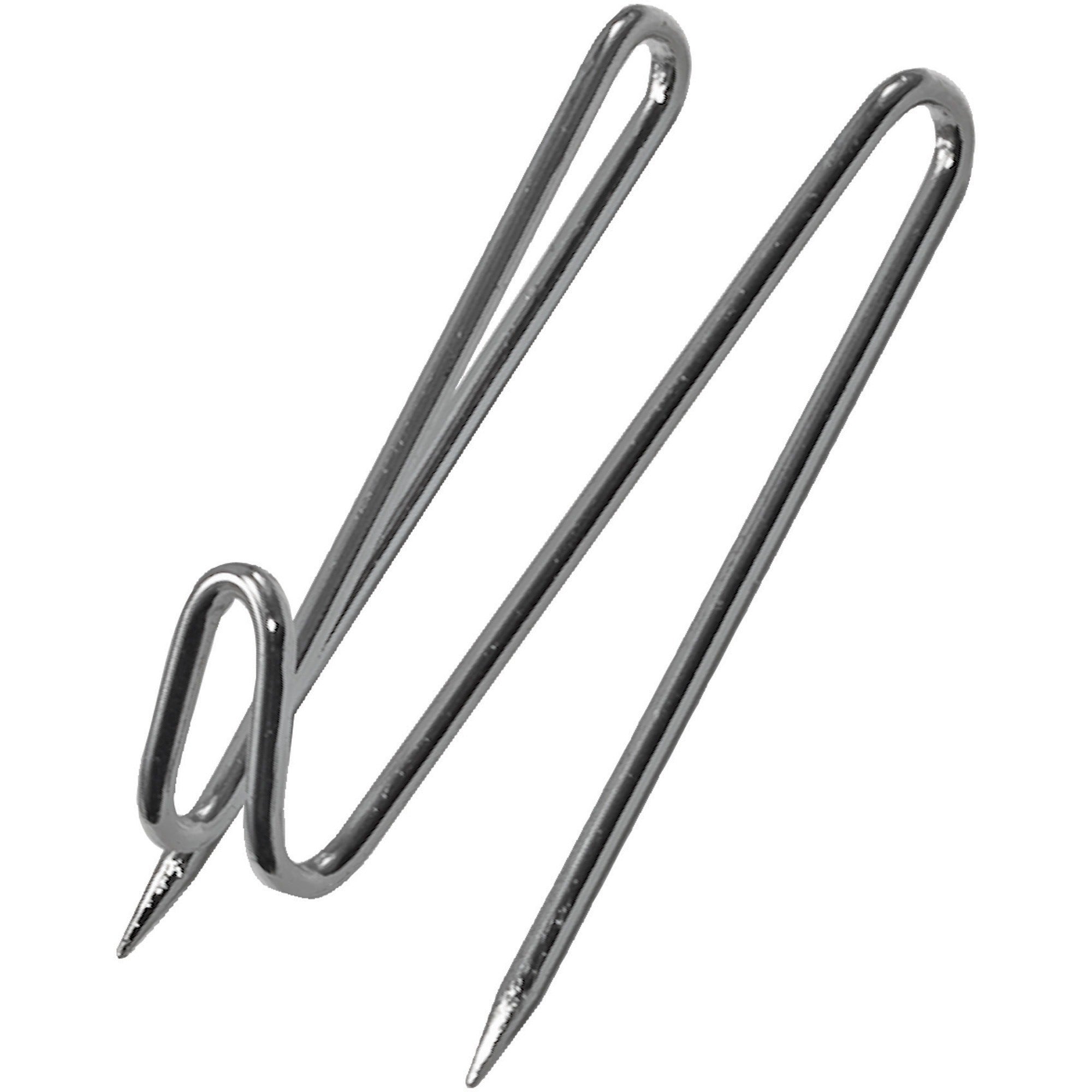 for Calendar, Notes, Memo, Wall, Cubicle, Key - Silver - Powder Coated - 25 / Pack
