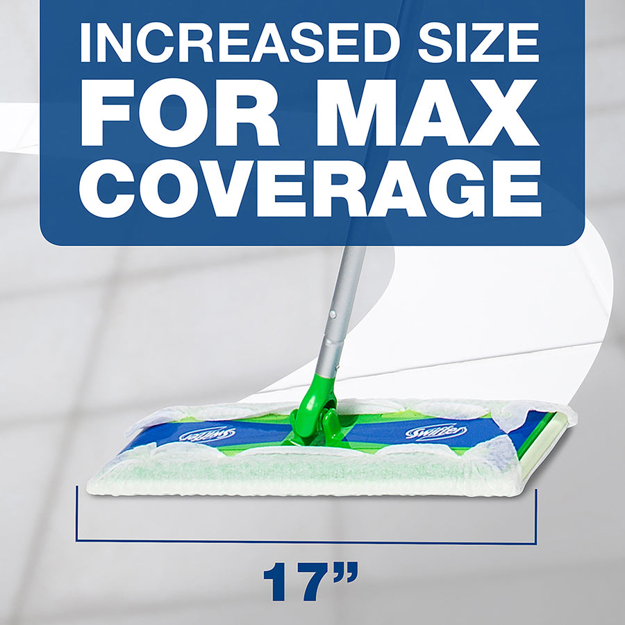 Swiffer Max Dry Cloth Refills - 17.9" Width x 10" Depth - Cloth - White - 16 / Box