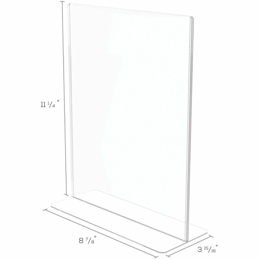 Support 8.50" x 11" Media - Plastic - Clear - 1 Each