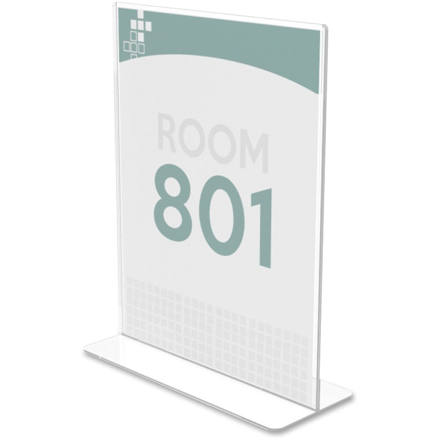 Support 8.50" x 11" Media - Plastic - Clear - 1 Each