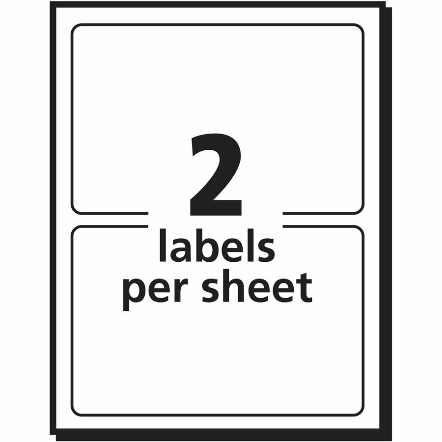 3" Height x 4" Width - Removable Adhesive - Rectangle - Laser, Inkjet - White - Paper - Removable, Peel & Stick, Residue-free, Customizable, Adhesive - 2 / Sheet - 40 Total Sheets - 80 Total Label(s) - 80 / Pack