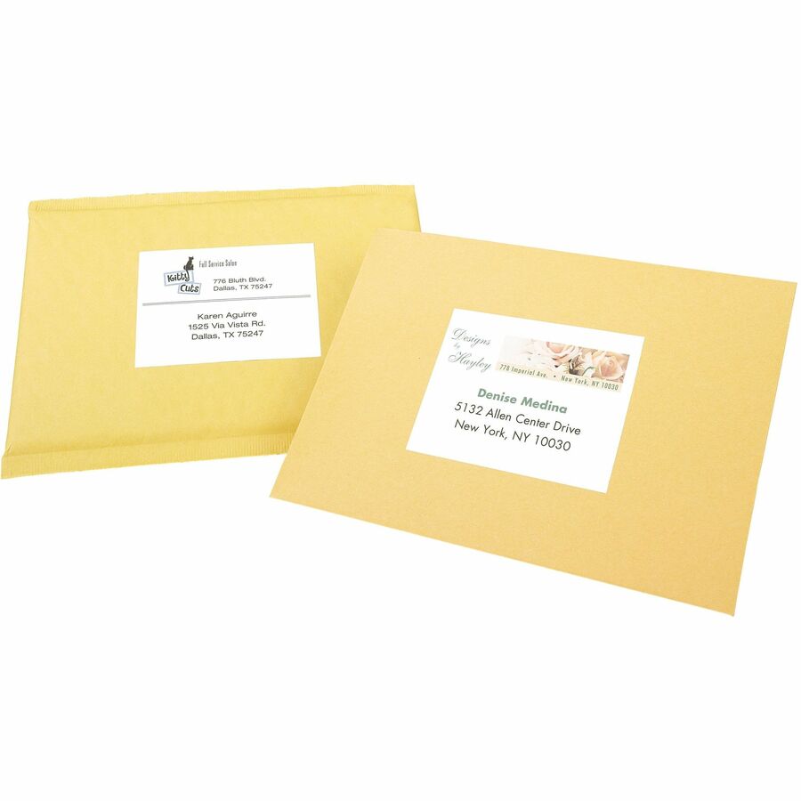 3" Height x 4" Width - Removable Adhesive - Rectangle - Laser, Inkjet - White - Paper - Removable, Peel & Stick, Residue-free, Customizable, Adhesive - 2 / Sheet - 40 Total Sheets - 80 Total Label(s) - 80 / Pack