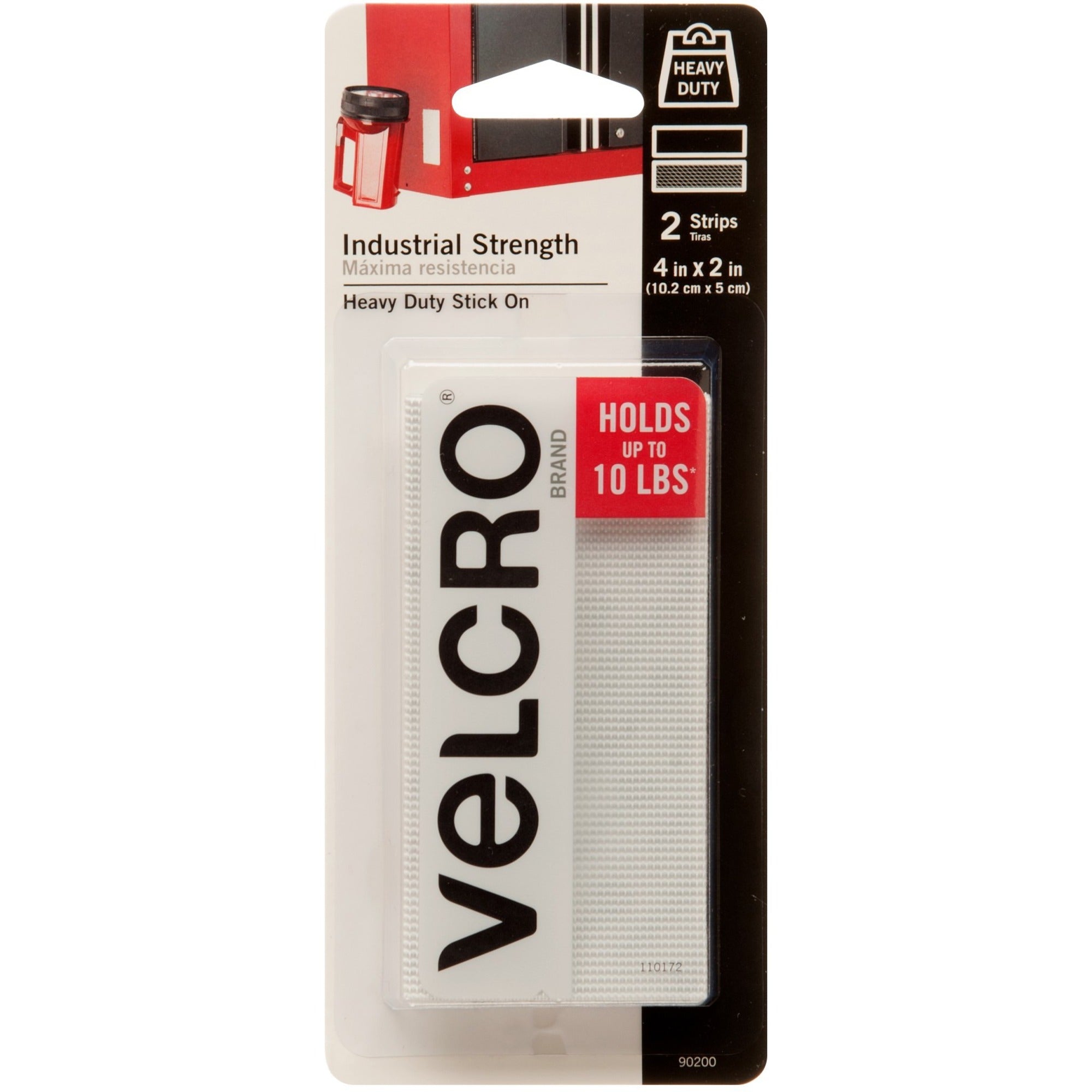 4" Length x 2" Width - White - Water Proof, Water Resistant - For Holding - 2 / Carton