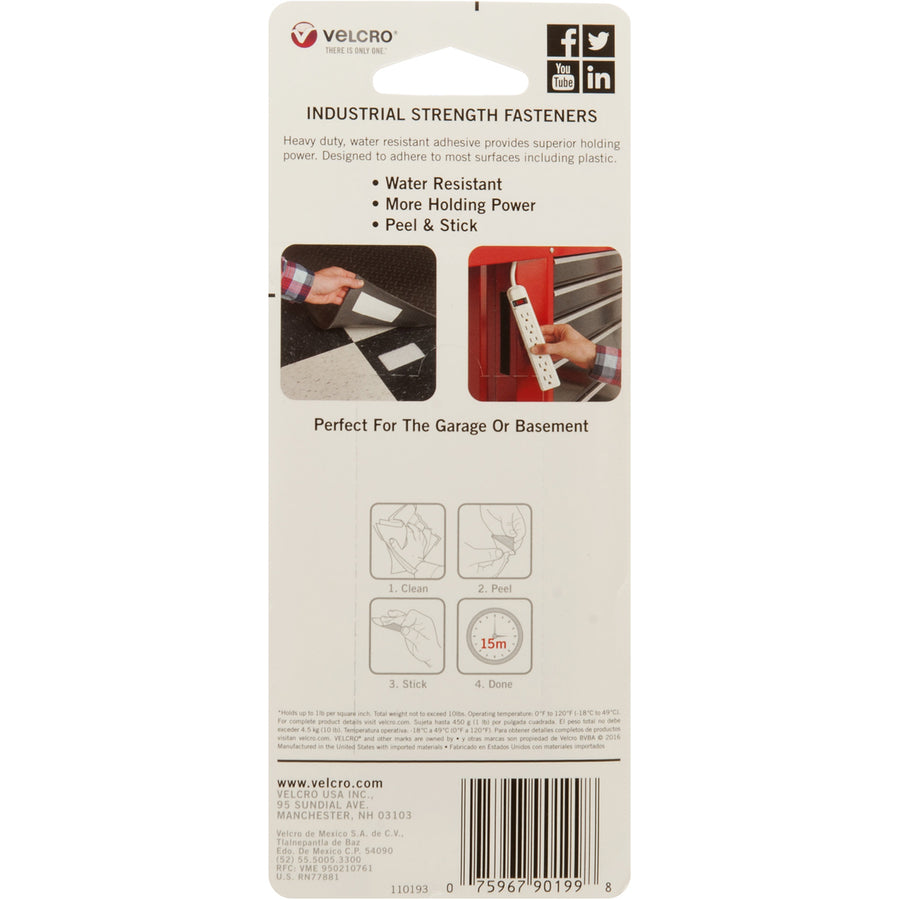 4" Length x 2" Width - Black - For Plastic, Multi Surface - 2 / Carton