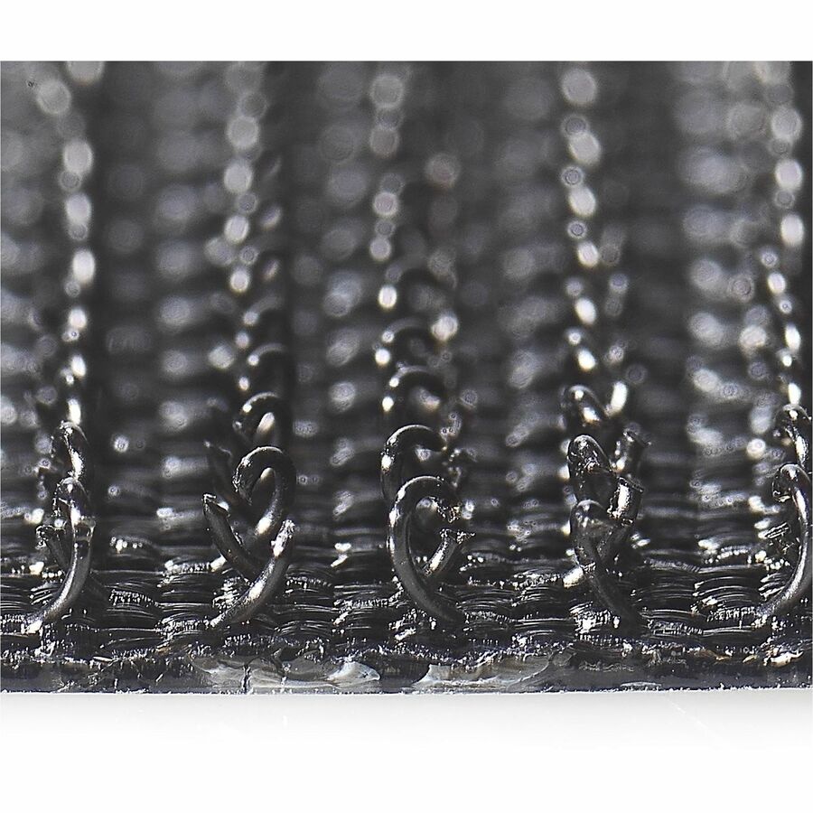 0.87" Length x 0.87" Width - Black - For Wall, Glass, Tile, Plastic, Metal, Indoor, Outdoor, Home, Office, School, Smooth Surface - 1 Pack