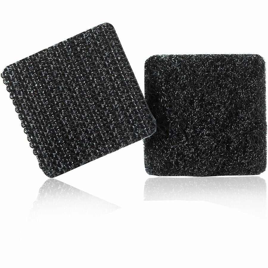 0.87" Length x 0.87" Width - Black - For Wall, Glass, Tile, Plastic, Metal, Indoor, Outdoor, Home, Office, School, Smooth Surface - 1 Pack