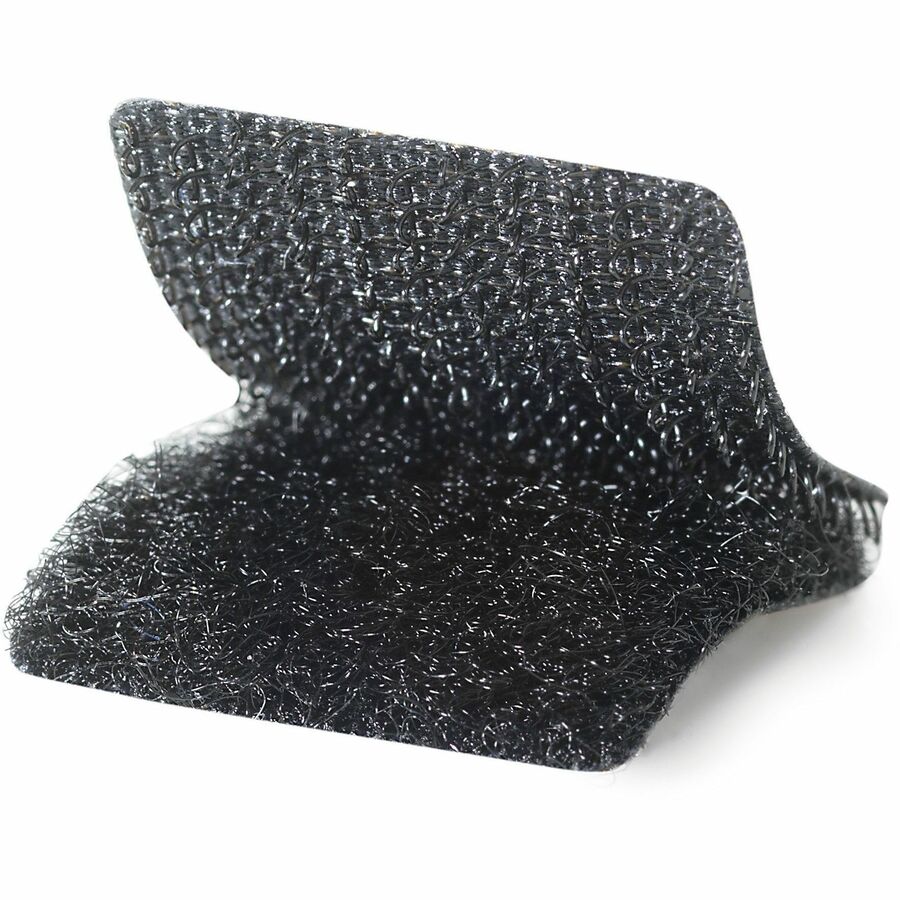 0.87" Length x 0.87" Width - Black - For Wall, Glass, Tile, Plastic, Metal, Indoor, Outdoor, Home, Office, School, Smooth Surface - 1 Pack