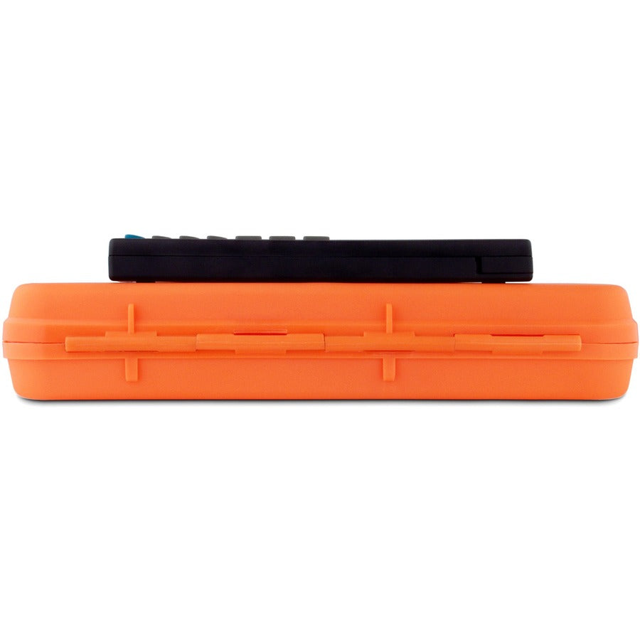 0.50" Clip Capacity - Storage for Stationary - Bottom Opening - 10" x 16" Sheet Size - Polypropylene - Tangerine - 1 Each
