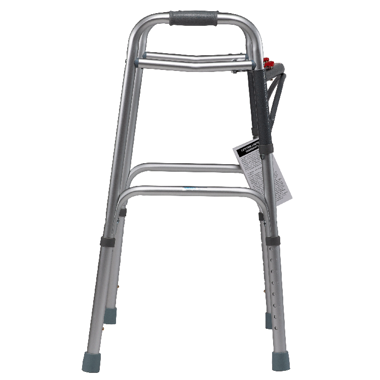 Adult Two Button Folding Walker, 32" - 39", 1/box