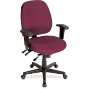 Eurotech 49802A Multifunction Task Chair - Burgundy Seat Color - Foam Seat Material - Foam Back Material - 5-star Base - 1 Each