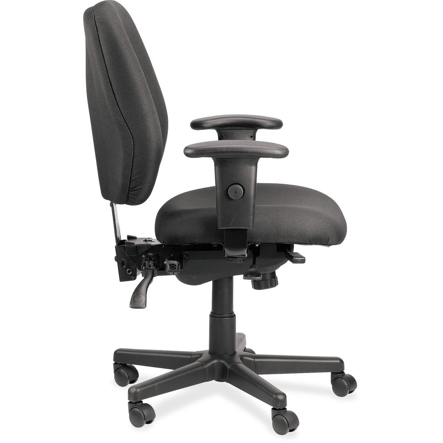 Eurotech 49802A Multifunction Task Chair - Black Seat Color - Foam Seat Material - Foam Back Material - 5-star Base - 1 Each
