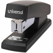 Universal Desktop Stapler - Staples Upto 20 Sheet - Holds Upto 105 Staple - Half Strip - Staple Size: 0.25" - 2" Throat Depth - 0.50" Crown Width - Top Loading - Black - Plastic - 1 Each