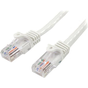 StarTech.com 7 ft White Snagless Cat5e UTP Patch Cable
