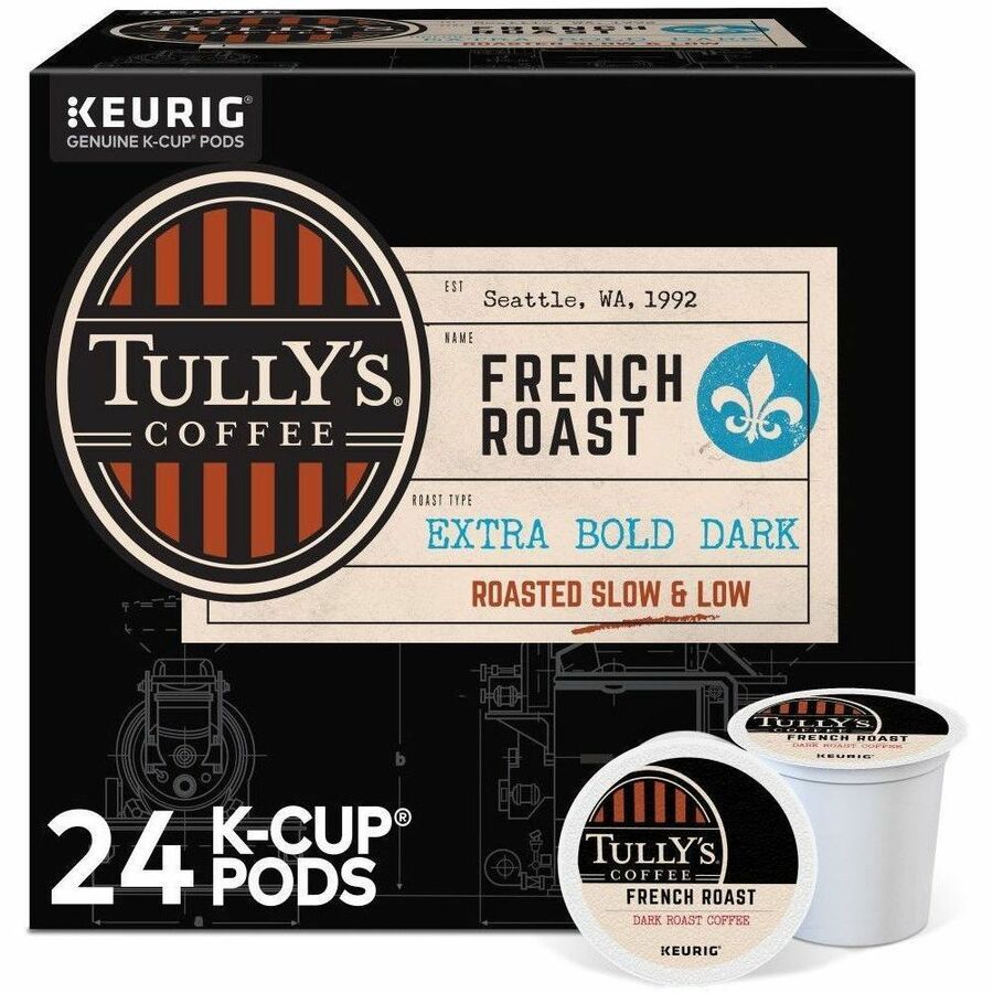 Compatible with Keurig Brewer - Regular - Extra Bold Dark - 9.6 oz - 24 K-Cup - K-Cup, Pod - French Roast - Kosher - 24 / Box