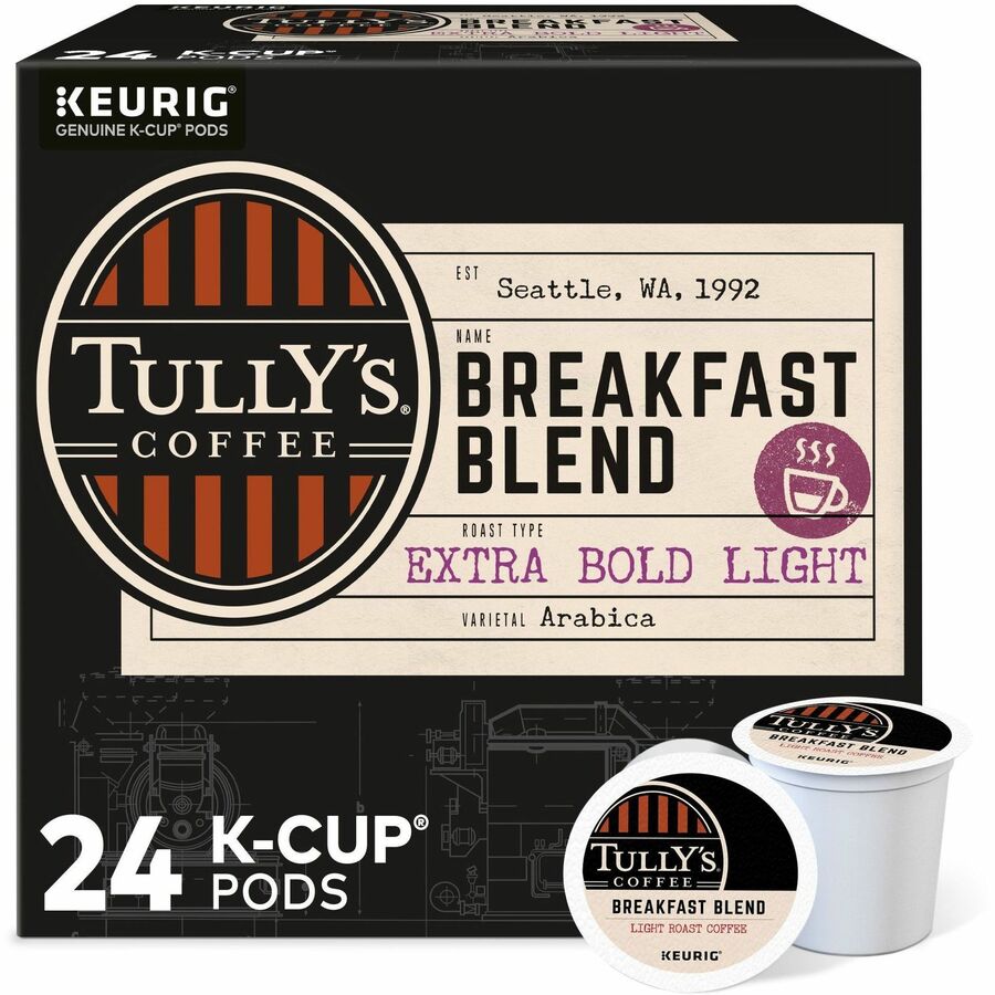 Compatible with Keurig Brewer - Regular - Light - K-Cup, Pod - Breakfast Blend - Kosher - 24 / Box