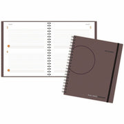 Daily - January to December - 2 Day Single Page Layout - 8 1/2" x 11" Sheet Size - Wire Bound - Gray - Poly - Pocket, Index Sheet, Notes Area, Reference Calendar - 1 Each