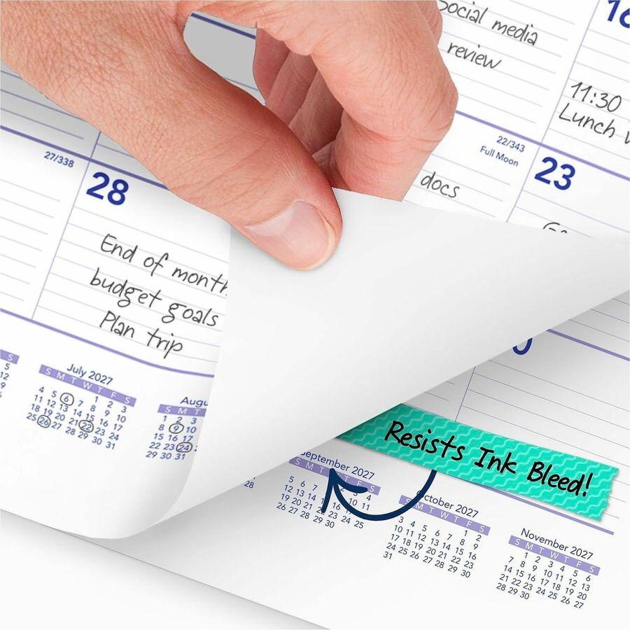 At-A-Glance Wall Calendar, Medium, Monthly, 12 Months (Jan-Dec 2026), 1 Week Single Page Layout, 15" x 12", White Sheets, 2" x 1.75" Blocks, Wire Bound, Hanging Loop, 1 Each