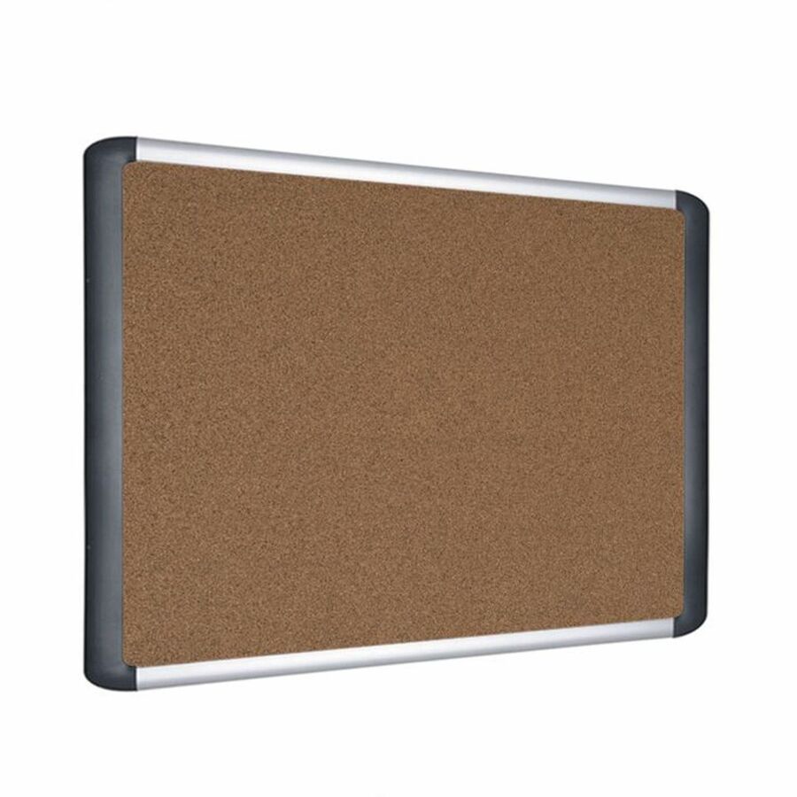 48" Board Height x 72" Board Width - Cork Cork Surface - Self-healing - Aluminum Frame - 1 Each