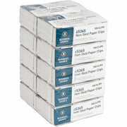 Standard - No. 1 - 0.4" Length x 1.3" Width - Silver - Steel - 100/Box - 10 / Pack
