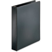 Business Source Basic Round Ring Binder, 1.5" Capacity, 3 Rings, Letter Size, 350 Sheet, Black, 1 Each