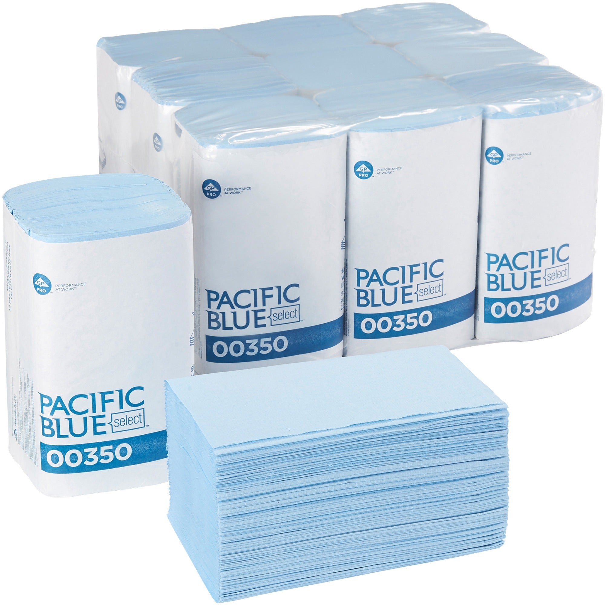 2 Ply - 9.50" Width x 10.25" Length - Blue - Paper - 250/Pack - 9 / Carton