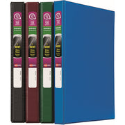 Avery Durable Binder, 1/2" Capacity, Letter Size, 135 Sheet, Slant Ring, 2 Pockets, Polypropylene, Blue/Maroon, Recycled, 1 Carton
