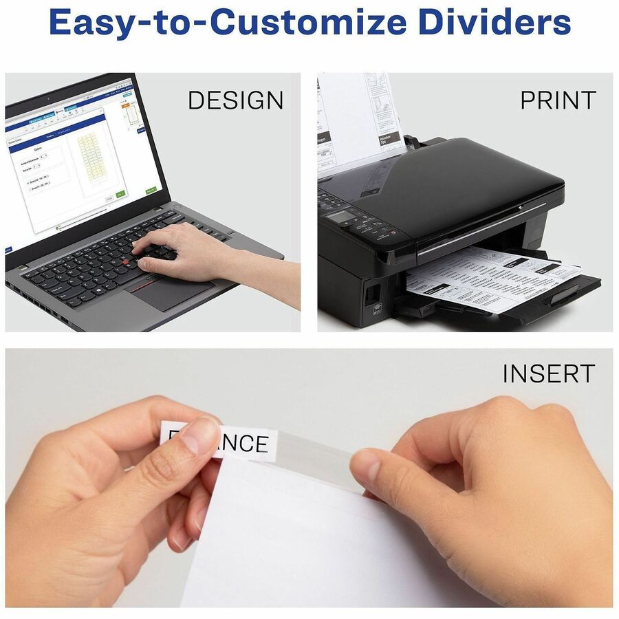 Avery Big Tab Insertable Dividers, 8-Tab Set, 1 Set (11124)