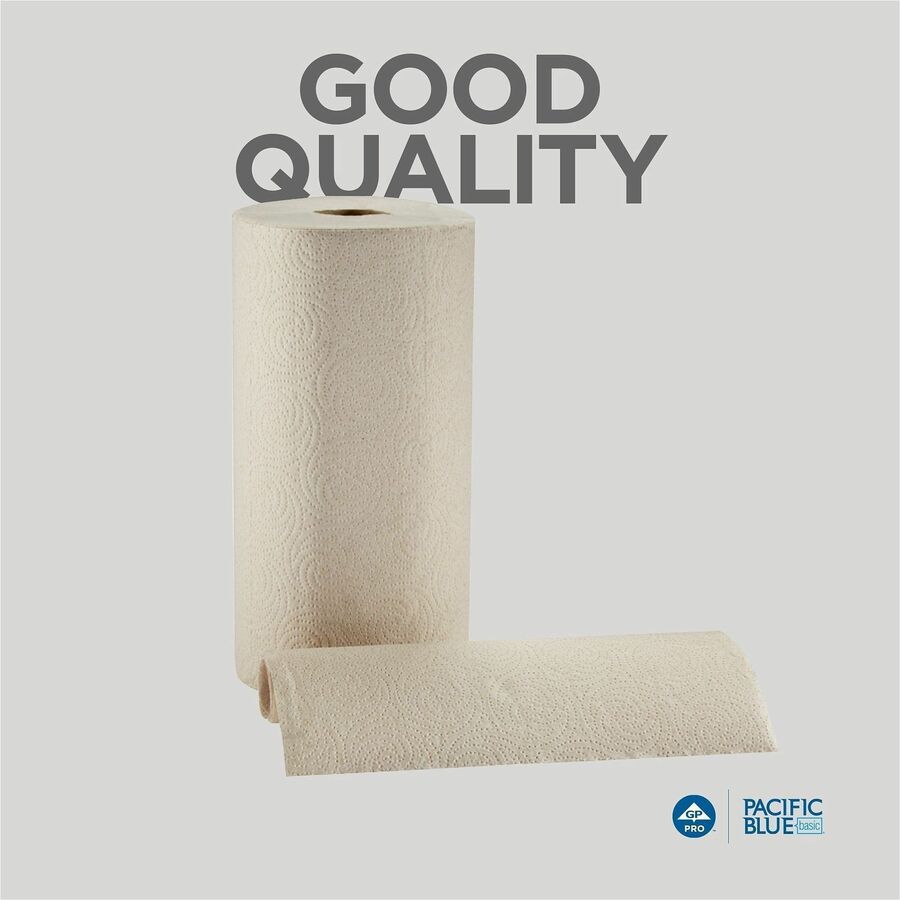 2 Ply - 11" Width x 8.80" Length - 250 Sheets/Roll - Brown - 12 / Carton