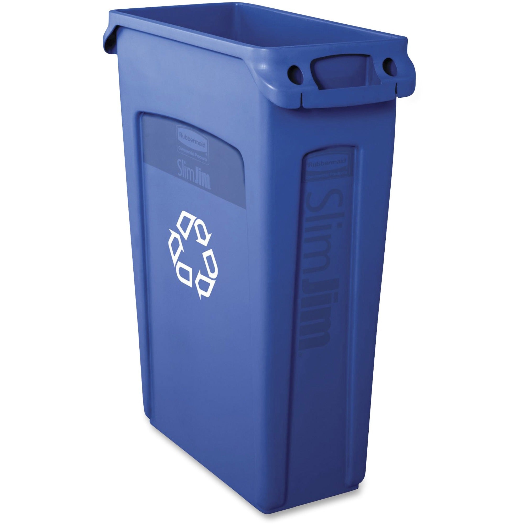 23 gal Capacity - Rectangular - 30" Height x 11" Width x 22" Depth - Plastic - Blue - 1 Each