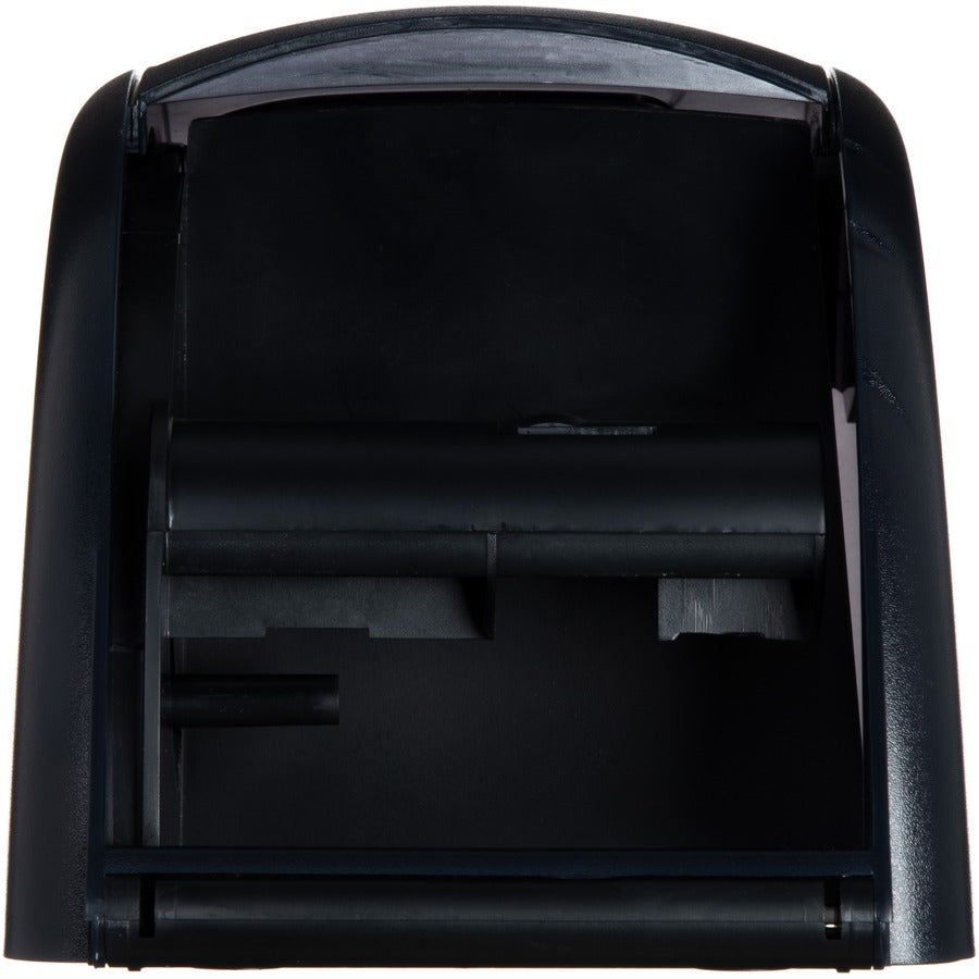 San Jamar Duett Standard Bath Tissue Dispenser - Roll Dispenser - 2 x Roll - 12.8" Height x 7.5" Width x 7" Depth - Plastic - Black Pearl - Compact, Impact Resistant, Lockable, Wall Mountable, Break Resistant - 1 Each