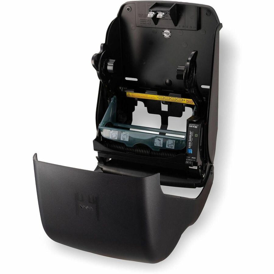 Touchless Dispenser - 2 x Roll - 16.5" Height x 11.7" Width x 9.3" Depth - Plastic - Black - Impact Resistant, Long Lasting, Break Resistant, Lockable - 1 Each