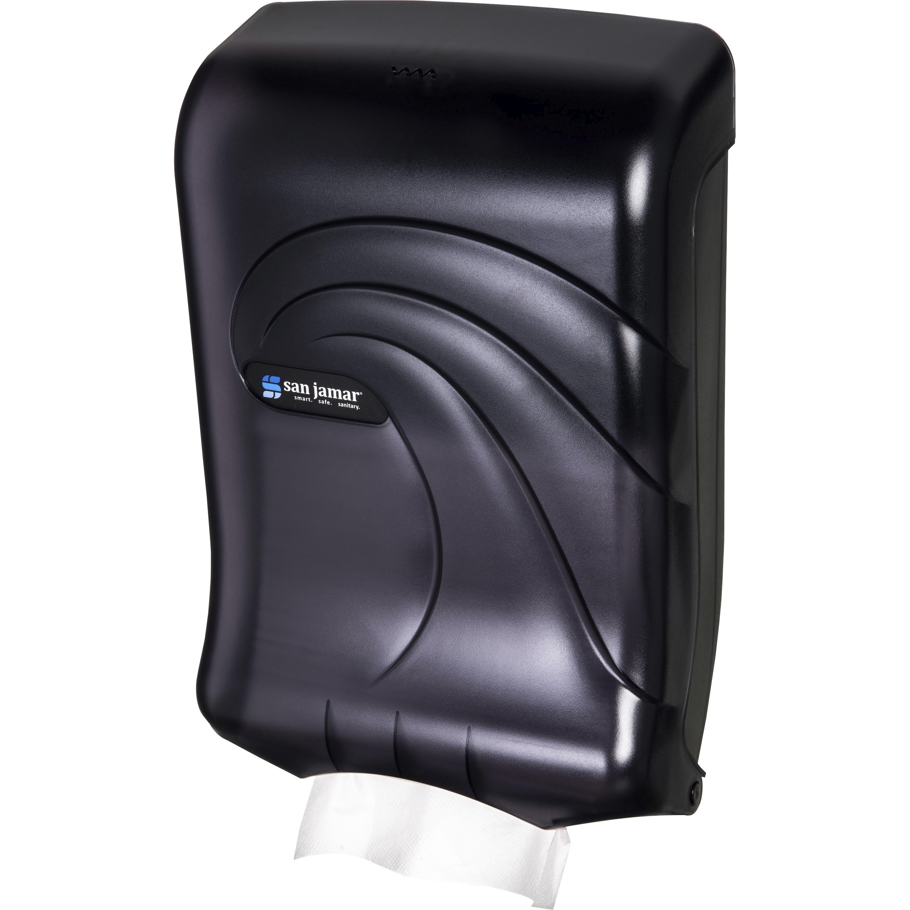 C Fold, Multifold, Touchless Dispenser - 450 x C Fold, 750 x Multifold - 18.7" Height x 11.7" Width x 6.3" Depth - Plastic - Black - Transparent, Touch-free, Durable, Impact Resistant - 1 Each