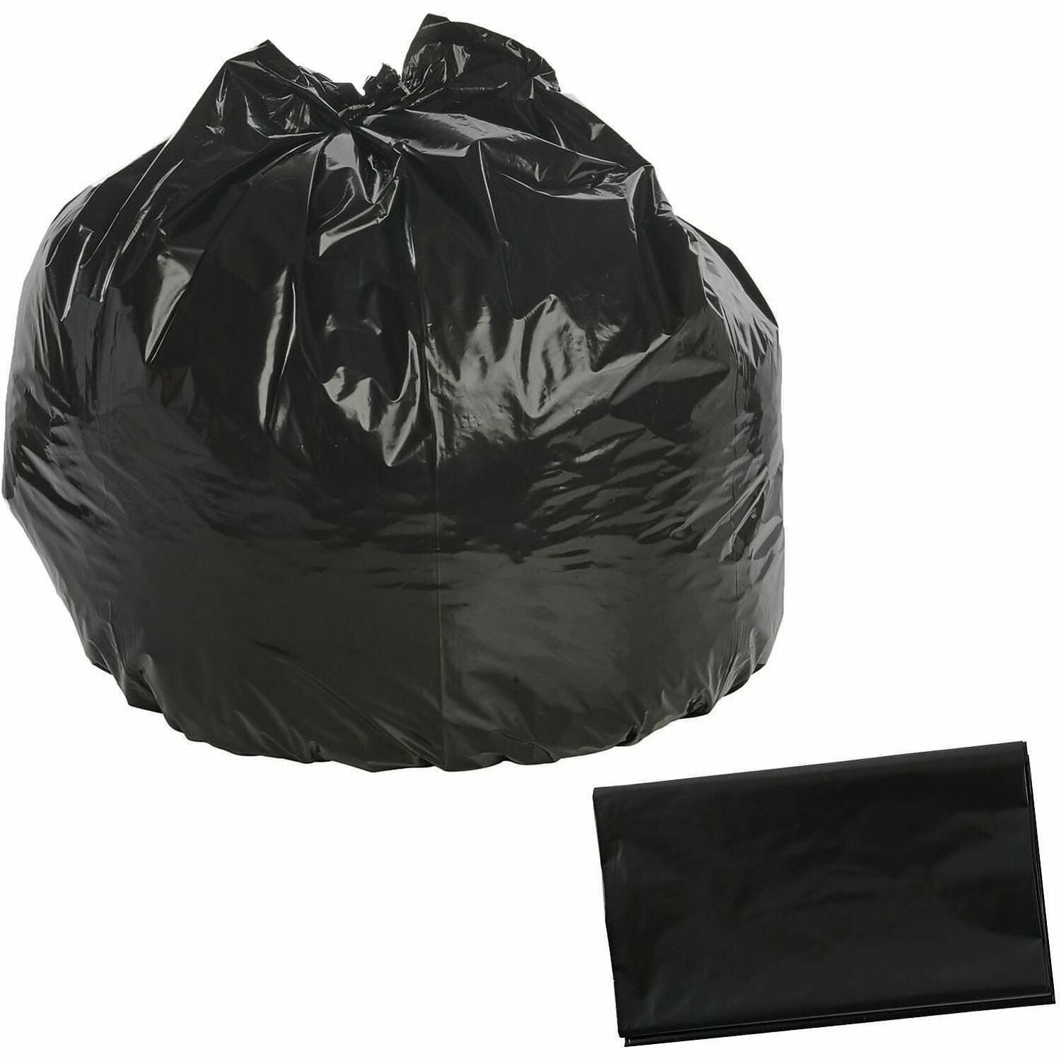 Stout Recycled Content Trash Bags - 33 gal/55 lb Capacity - 40" Length x 33" Width x 1.30 mil (33 Micron) Thickness - Brown - Plastic, Resin - Home, Office, Industrial - Recycled - 100 / Carton