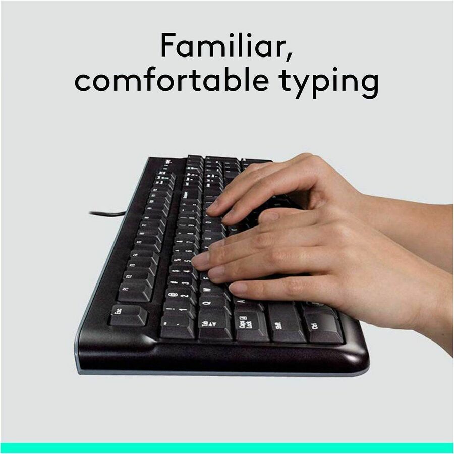 USB Cable Keyboard - 104 Key - USB Cable Mouse - Optical - 1000 dpi - 3 Button - Scroll Wheel - Compatible with Computer for PC - 1 Each