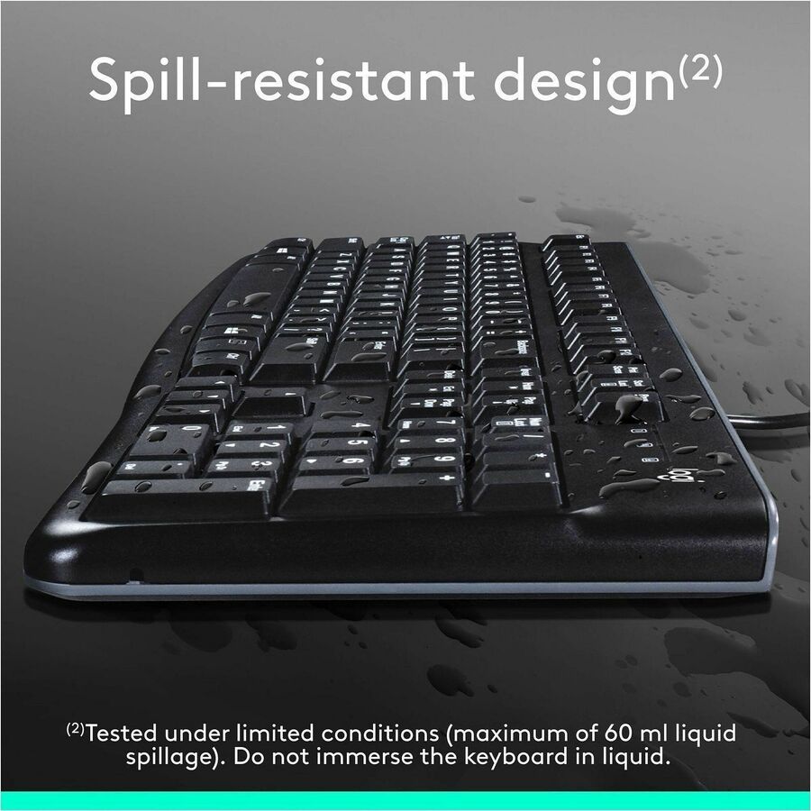 USB Cable Keyboard - 104 Key - USB Cable Mouse - Optical - 1000 dpi - 3 Button - Scroll Wheel - Compatible with Computer for PC - 1 Each
