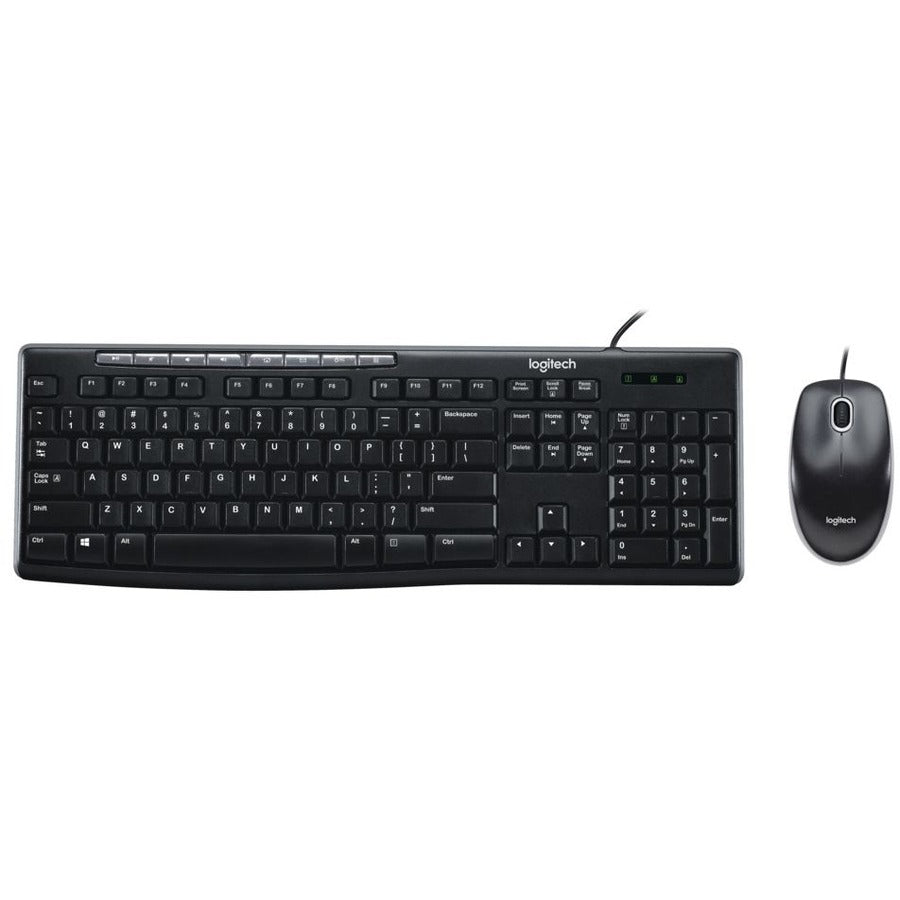 Logitech MK200 Media Corded Keyboard and Mouse Combo