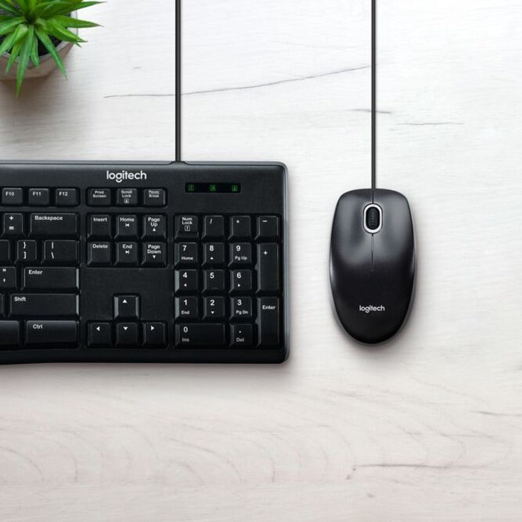 Logitech MK200 Media Corded Keyboard and Mouse Combo