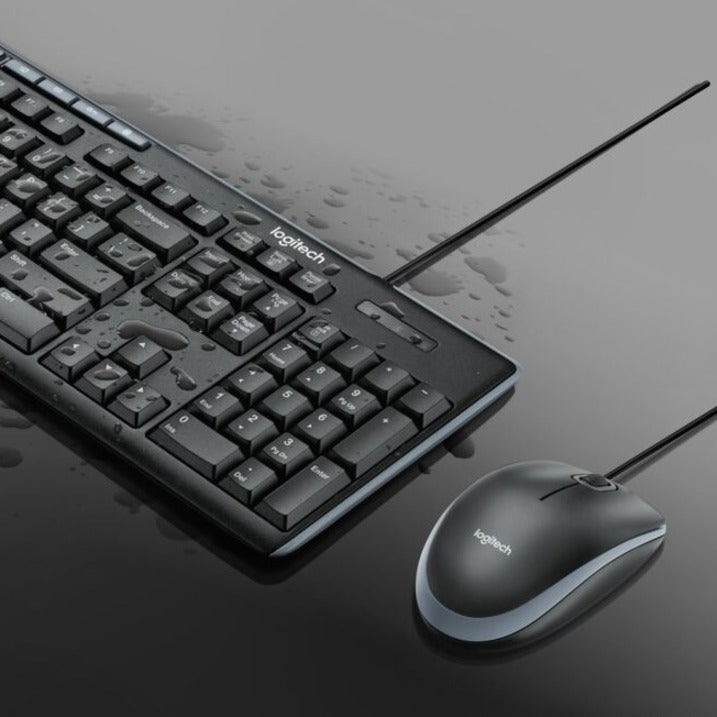 Logitech MK200 Media Corded Keyboard and Mouse Combo