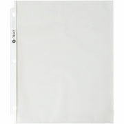 Business Source Economy Weight Sheet Protectors - 11" Height x 9" Width x 2 mil Thickness - For Letter 8 1/2" x 11" Sheet - Ring Binder - Rectangular - Semi Clear - Polypropylene - 100 / Pack