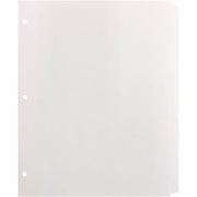 Business Source Reinforced Hole Punched Indexes - 5 Write-on Tab(s) - 5 Tab(s)/Set - 3 Hole Punched - White Divider - 100% Recycled - Non-laminated, Mylar Reinforcement - 1 Box