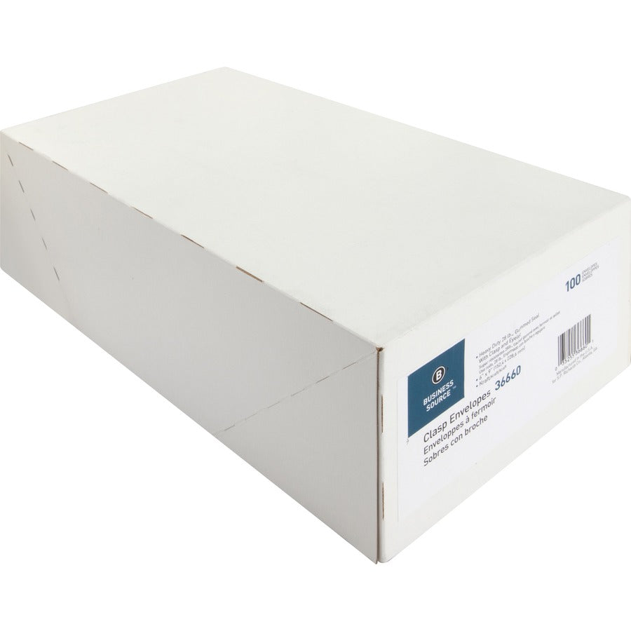Clasp - #55 - 6" Width x 9" Length - 28 lb - Clasp - Kraft - Kraft - 100 / Box