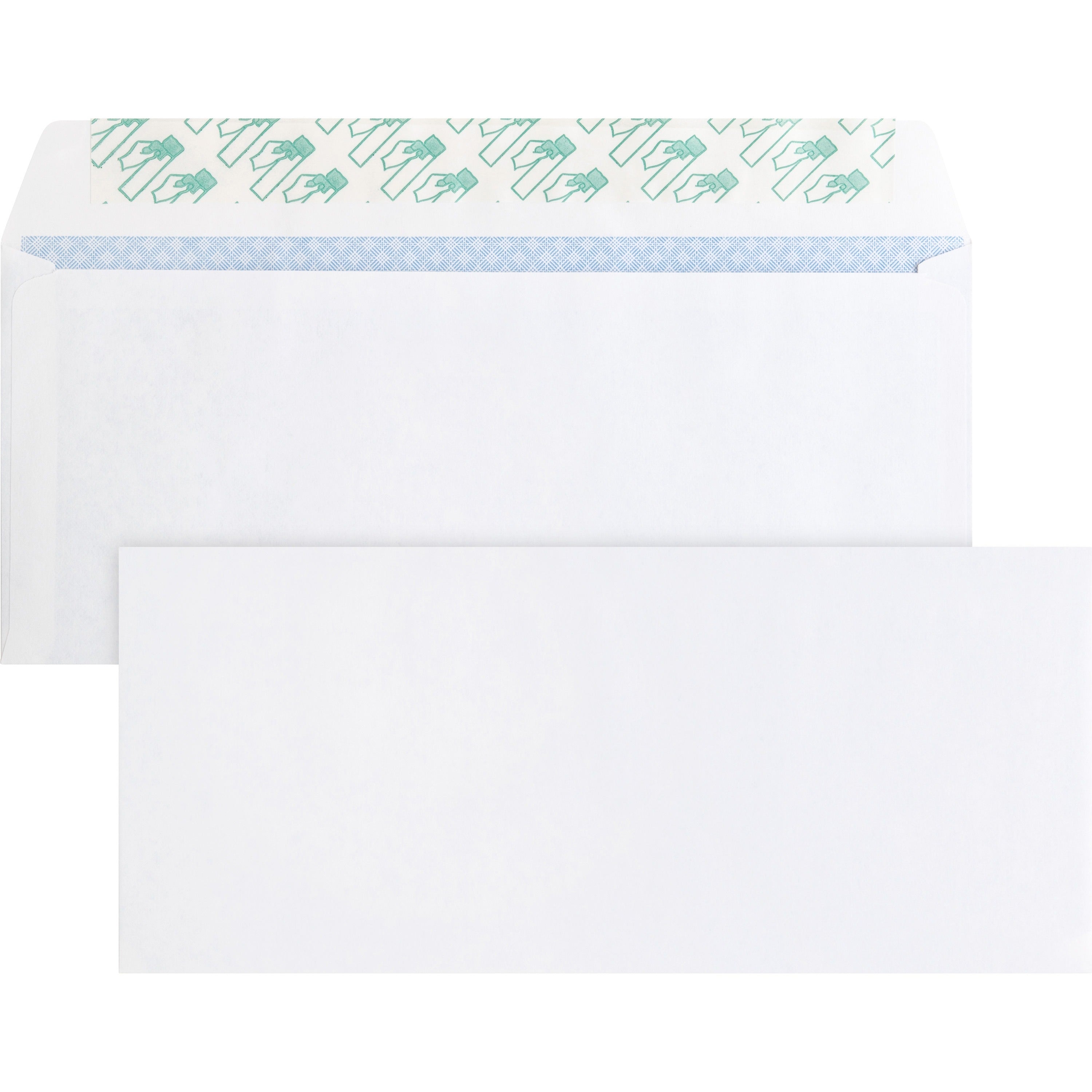 Business - #10 - 9 1/2" Width x 4 1/8" Length - 24 lb - Peel & Seal - White - Wove - 500 / Box