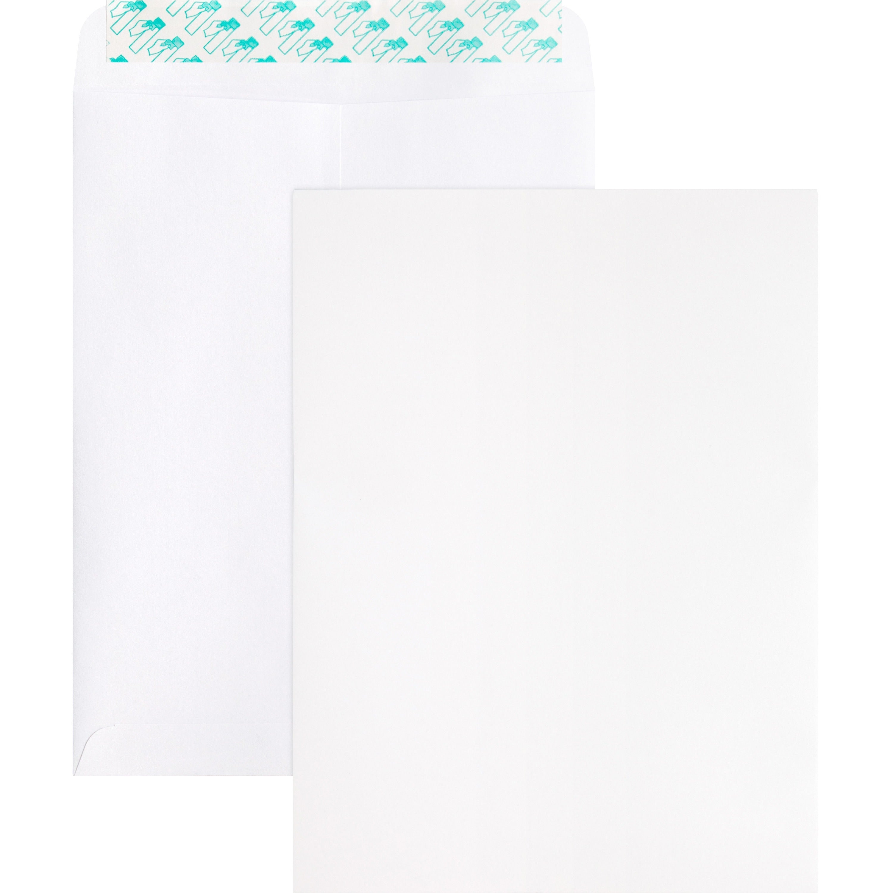 Catalog - 9" Width x 12" Length - 28 lb - Peel & Seal - White - Wove - 100 / Box